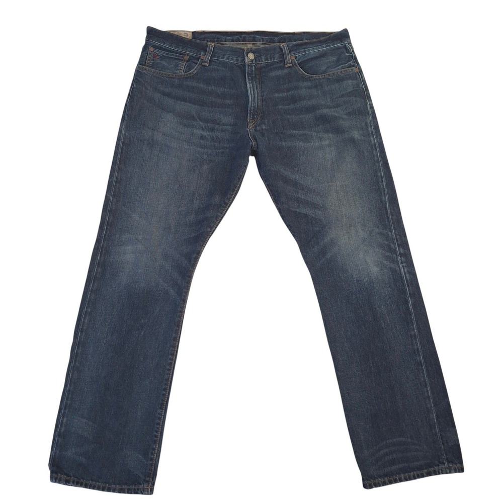 Polo Ralph Lauren Hampton Straight Mens Jeans 38x32* Blue Denim 100% Cotton